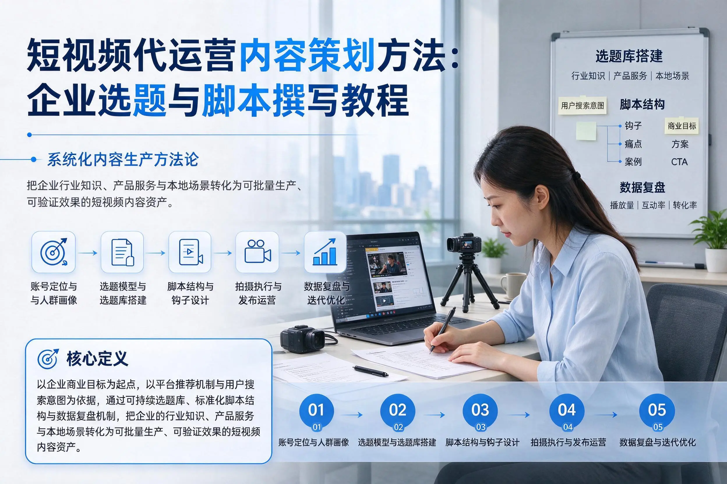 短视频代运营内容策划方法：常州企业选题与脚本撰写教程