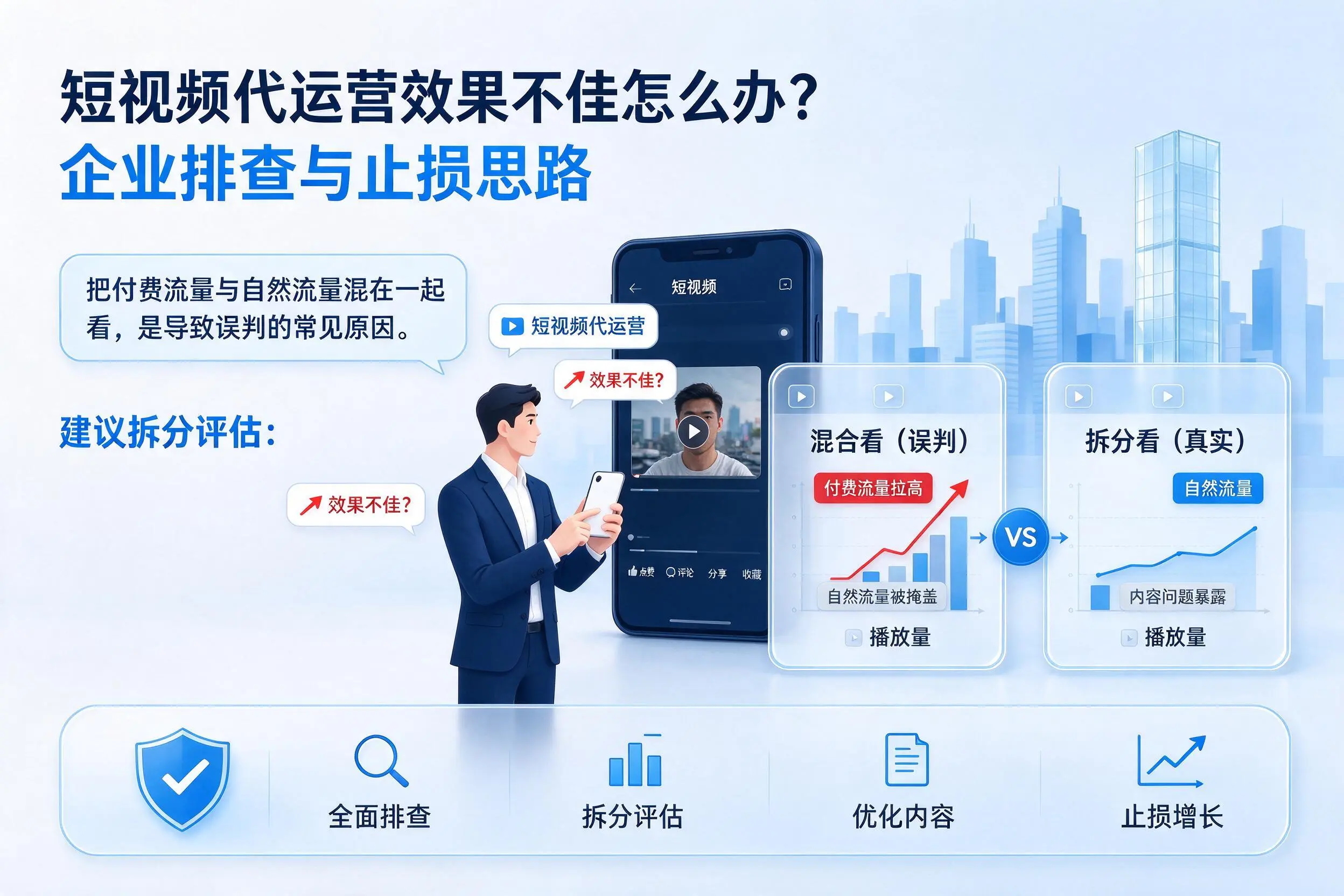 短视频代运营效果不佳怎么办？常州企业排查与止损思路