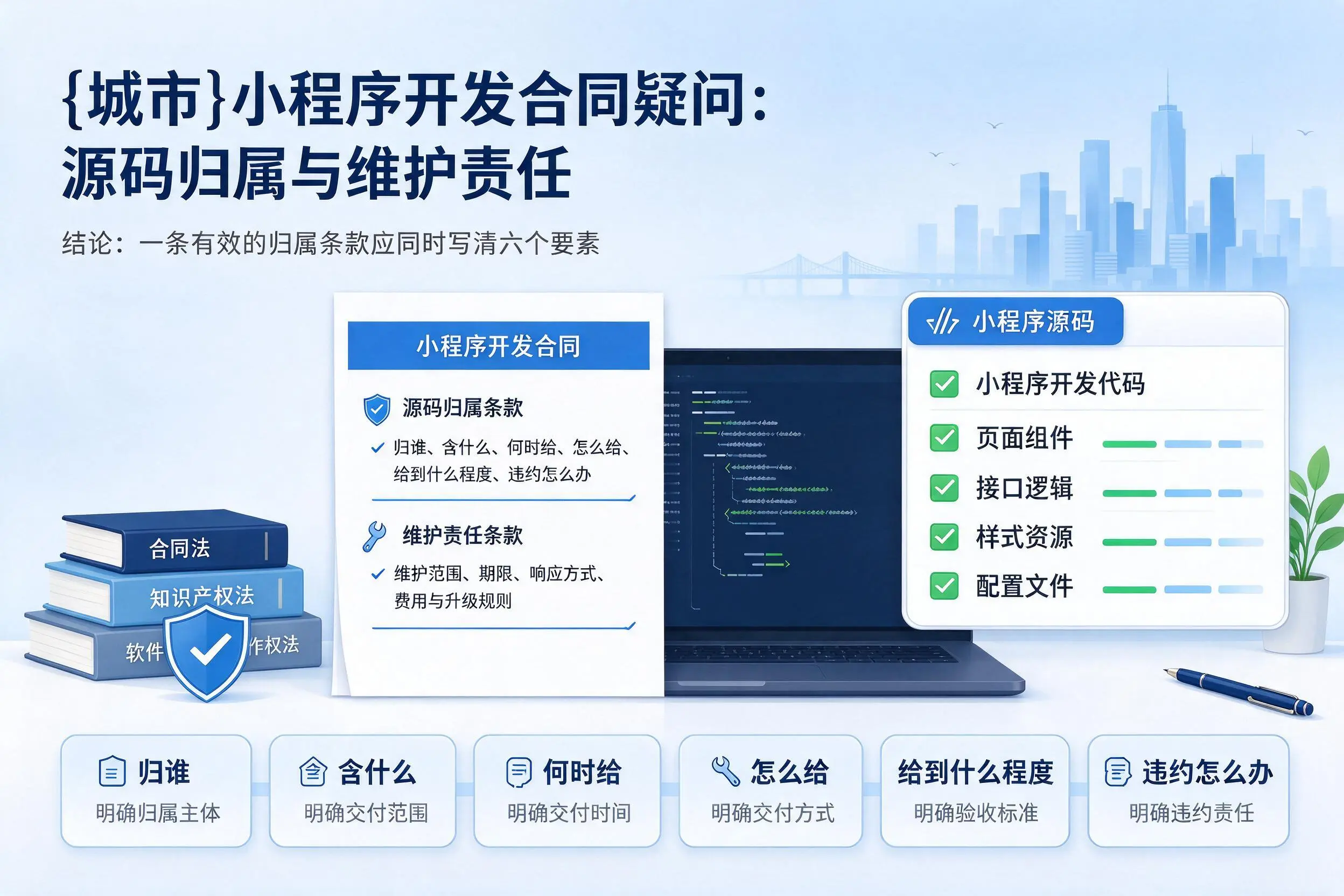常州小程序开发合同疑问：源码归属与维护责任