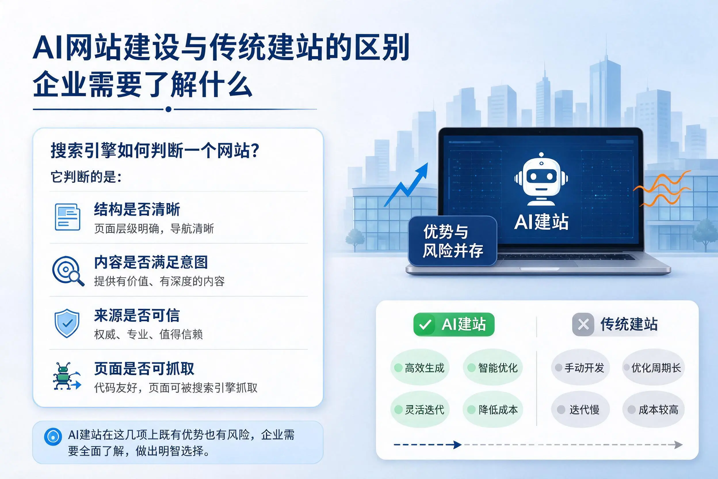 AI网站建设与传统建站的区别，常州企业需要了解什么