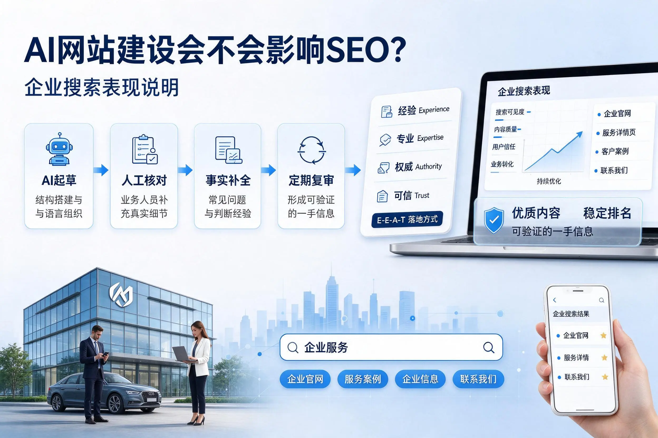 AI网站建设会不会影响SEO？常州企业搜索表现说明