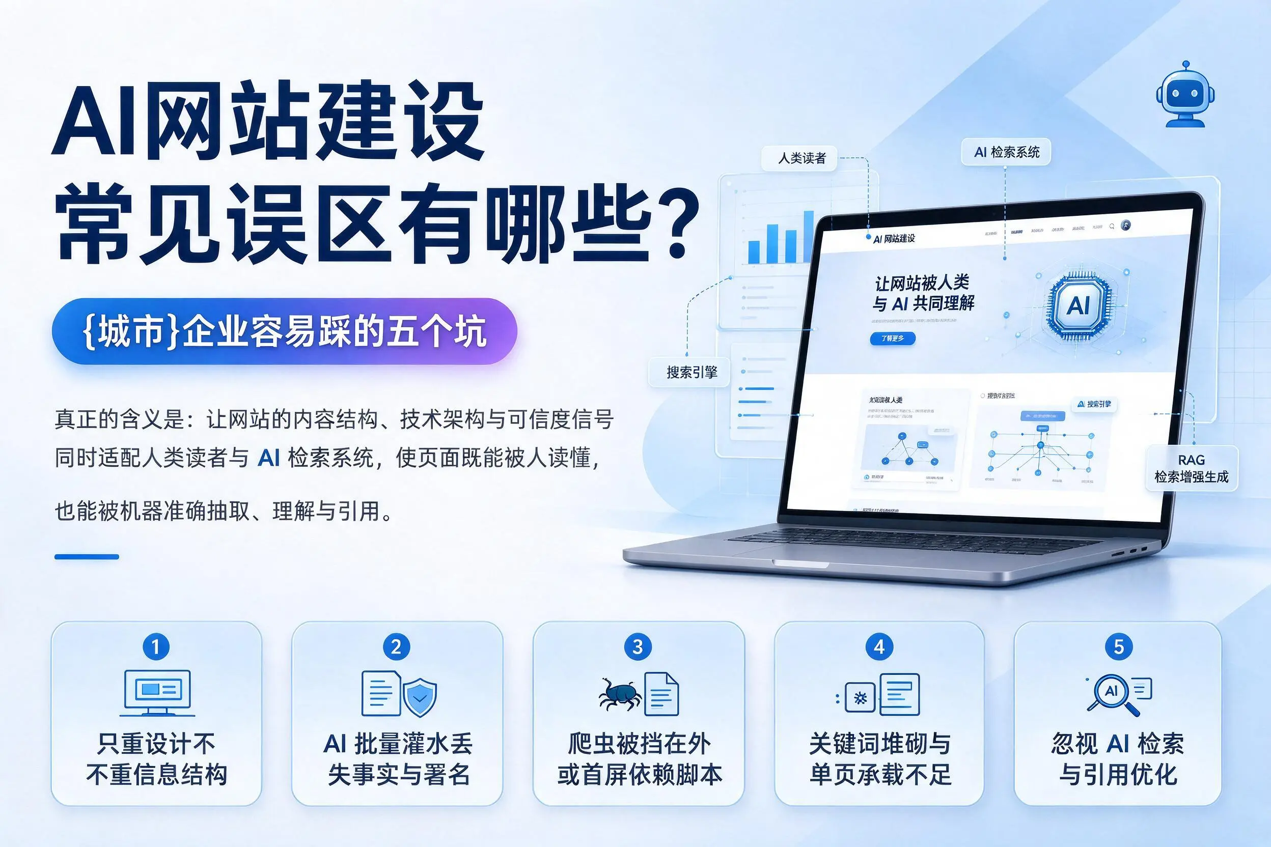 AI网站建设常见误区有哪些？常州企业容易踩的五个坑