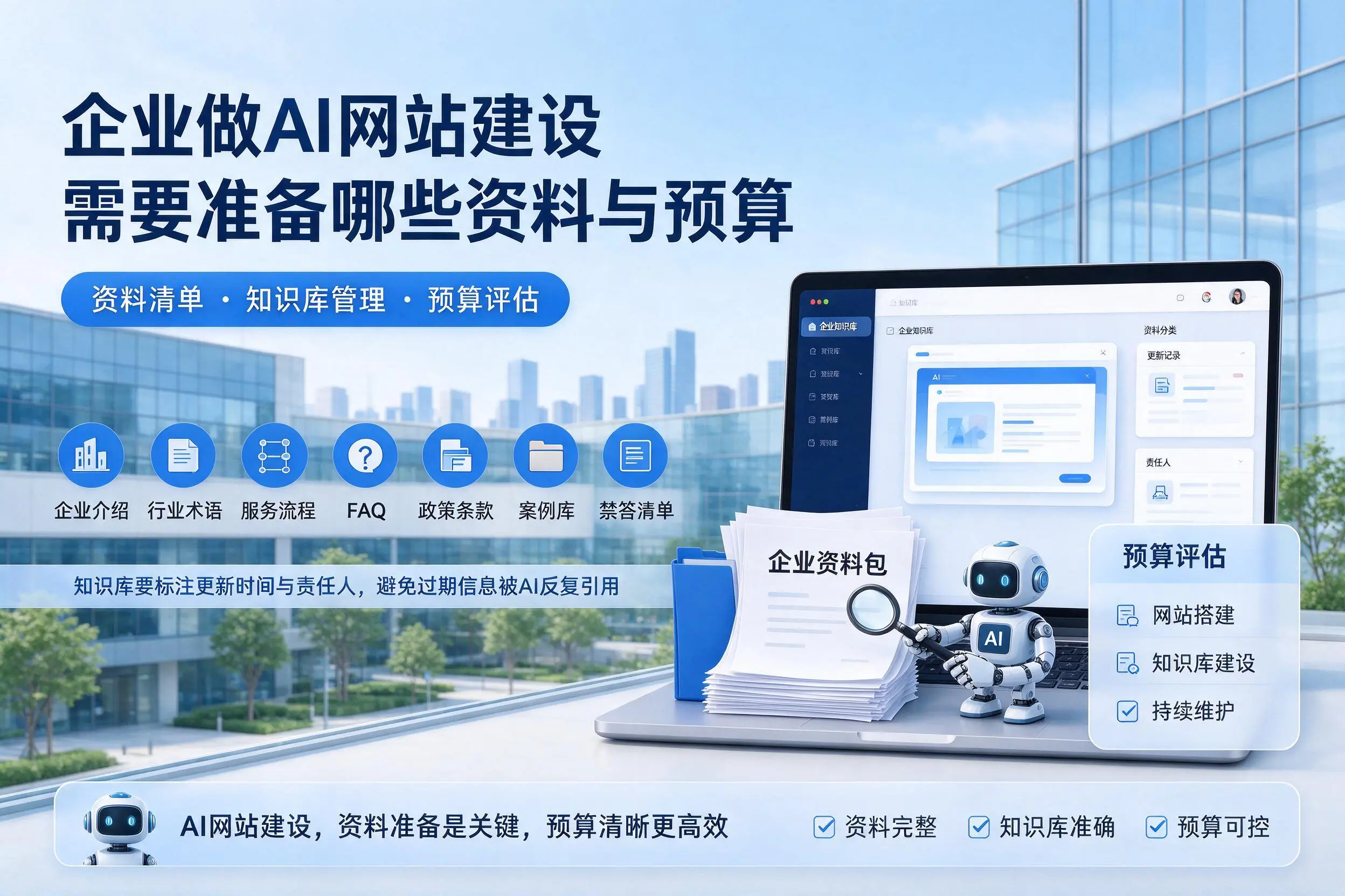 常州企业做AI网站建设需要准备哪些资料与预算