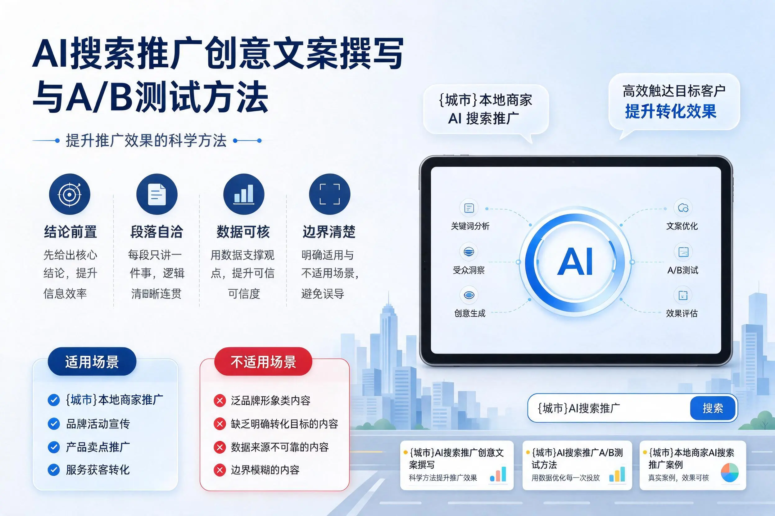 常州AI搜索推广创意文案撰写与A/B测试方法